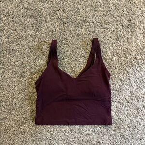 lululemon athletica Dark Purple Crop Top